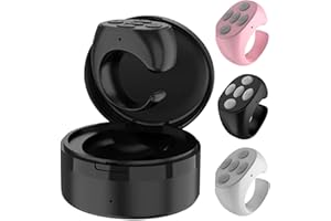 Fingertip Wireless Bluetooth Remote Control, Fingertip Remote Control, Scrolling Rings Rechargeable Camera, Remotes Control A