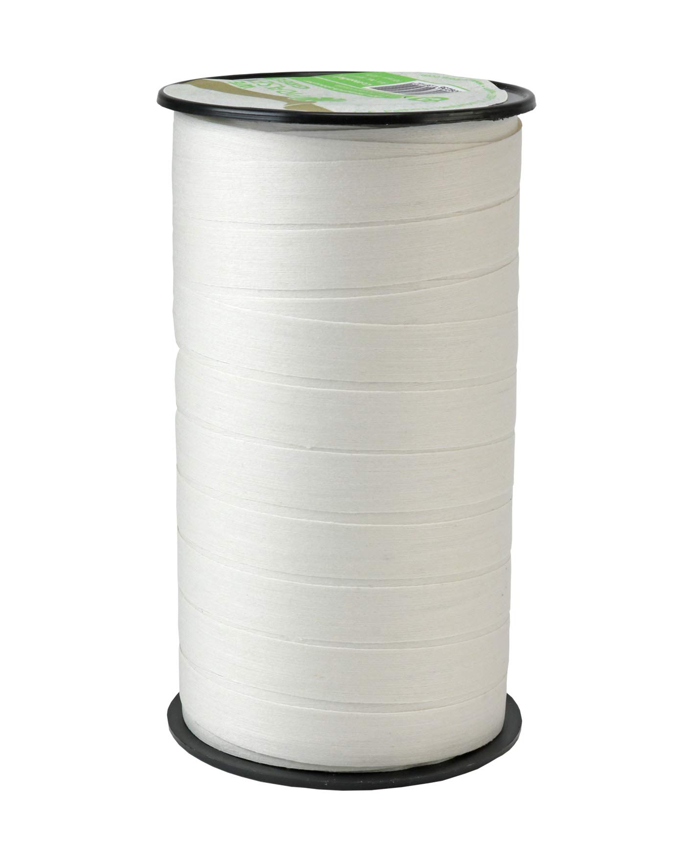 Präsent - Cottonfield Biodegradable Curling Ribbon White 50 m Length - 10 mm Width