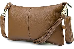 Artwell Genuine Leather Clutch Wallet For Women Wristlet Envelop Crossbody Purse Card Shoulder Bag