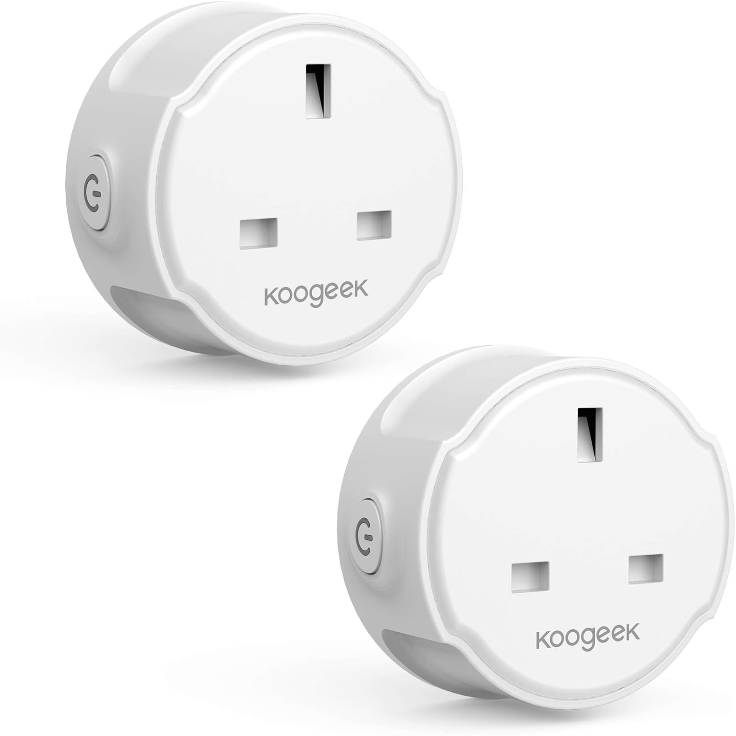 Koogeek WiFi Smart Plug,Mini Wifi Outlet Smart Socket Works with Alexa Google Assistant IFTTT, with voice Control Remote Control, Schedule and Time Function, No Hub Required, 2 Pack [Energy Class A+++]