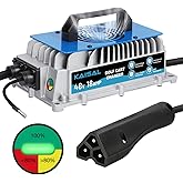 EZGO Golf Cart Charger 48 Volt 18 AMP Golf Cart Battery Charger 1250W for 48V EZ-GO RXV & TXT IP67 Waterproof 48V EZGO Charger 4-6 hrs Full Charge, 16FT Cable, for Lead-Acid Battery