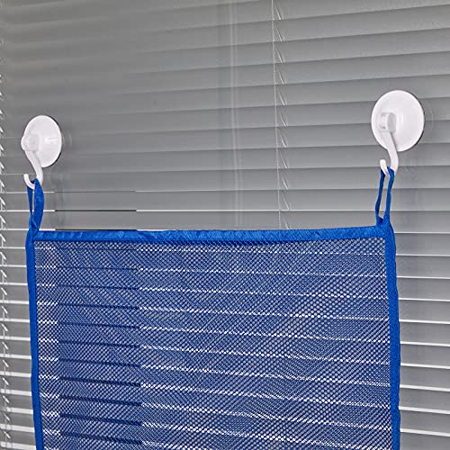 6 Pack Mesh Bath Toy Organizer with 18 Ultra Strong Hook Hanging Bath