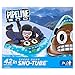 PIPELINE SNO Emoji Speed Dump Inflatable 1 Person Snow Tube with 2 Grip Handles, 42” Inch Diameter