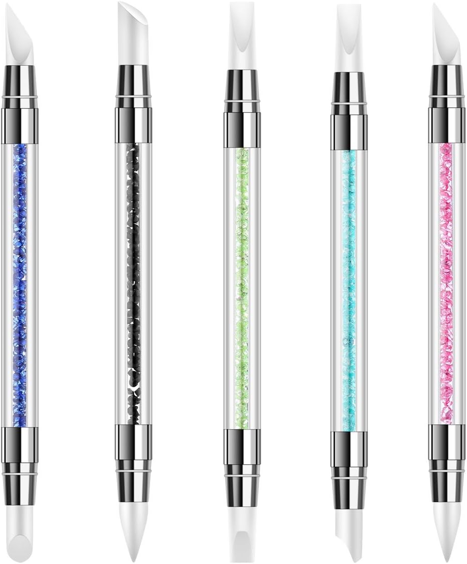 5 Pcs Acrylic UV Gel Nail Art Design Dotting Painting Drawing Polish Brush Pen Dotting Tools Set for Nail Art Embossing Stylus for Painting (5Pcs Nail Art Sculpture Pen)