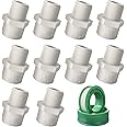 1/2 inch NPT Male Thread PVC Pipe Fitting Adapter Connector, PVC Pipe Coupling, 1/2 inch PVC Pipe Fitting for Sch40 PVC Pipe, PVC Pipe Connectors for Plumbing Water Line, 10 Pack, Socket x NPT Male