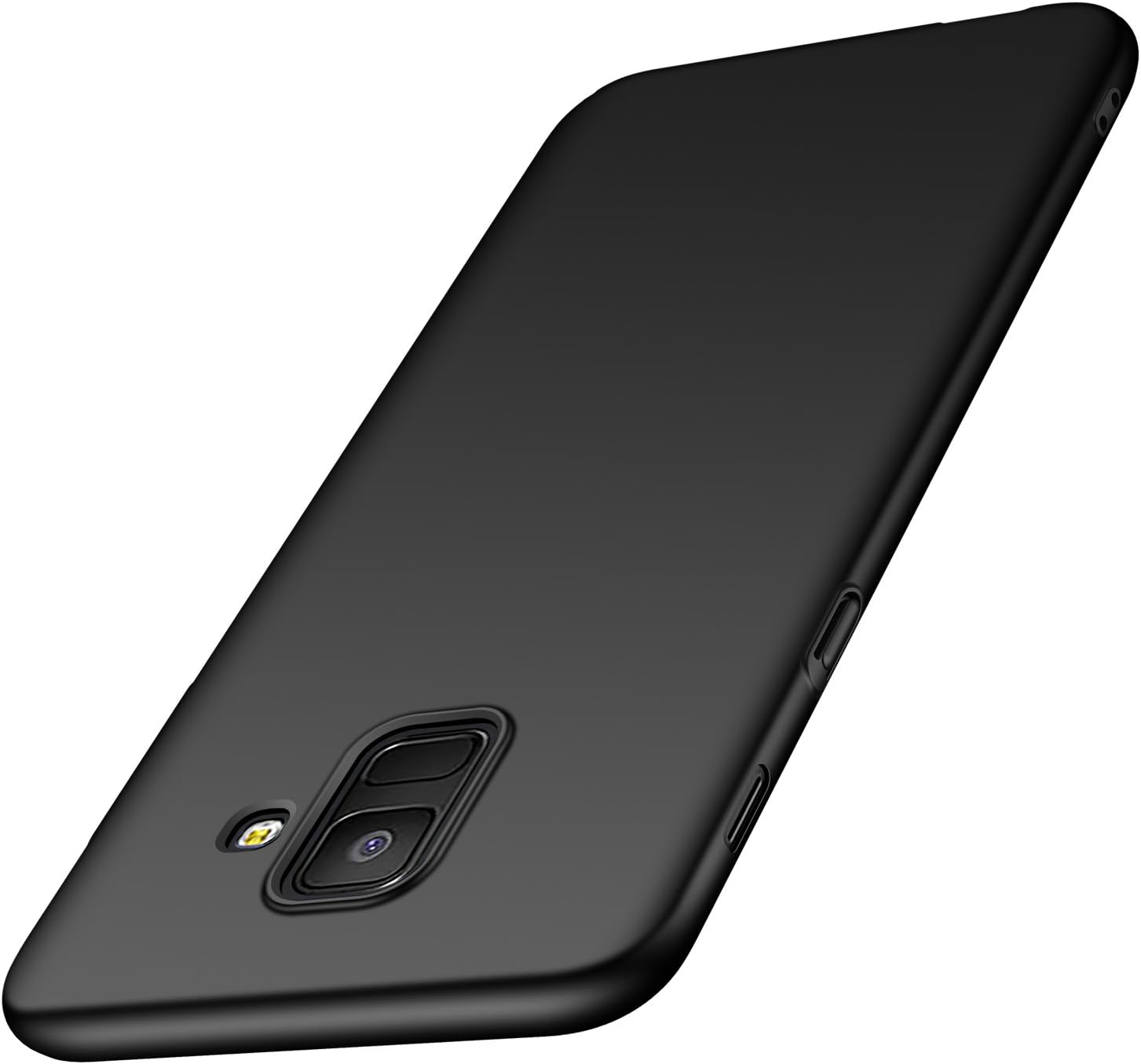 Tianyd Galaxy A6 2018 Mobile Phone case, [Color Series] [Ultra-Thin] [Anti-Fall] Minimalist PC Material Ultra-Thin protecvtie Cover for Samsung Galaxy A6 (Not fit for Galaxy A6 Plus) Smooth Black