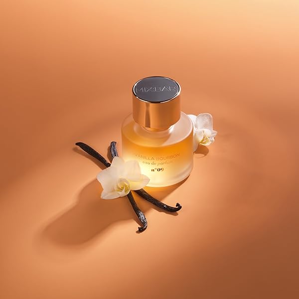 MIX:BAR VANILLA BOURBON PERFUME FOR WOMEN – WOODY, VANILLA BEAN, AMBER SCENT – EAU DE PARFUM SPRAY – HAIR MIST PERFUME – LONG‑LASTING FRAGRANCE,1.7OZ