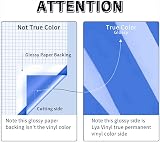 Lya Vinyl Navy Blue Permanent Vinyl Roll 12x4ft for Cricut & Silhouette view 3