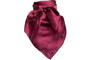 Wyoming Traders Jacquard Cowboy Wild Rag 100% Silk Scarf Bandana L 34.5" and XL 42"