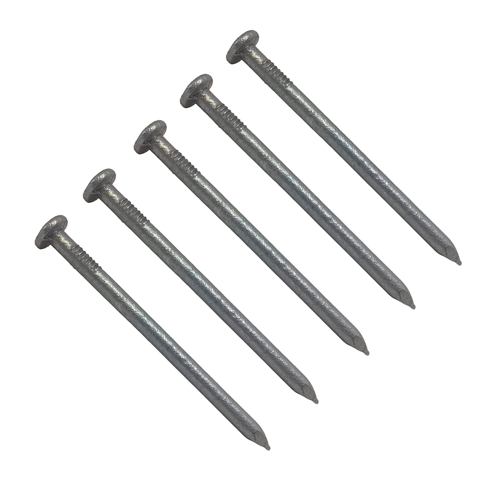 TERF® 50mm X 2.65mm Galvanised Round Wire Nails 50mm (1.5 inch) X 2.65mm Round Nail For Soft and Hard Timber Wood Joinery Construction Furniture Craft Decking Fence Multi Purpose - Pack of 150