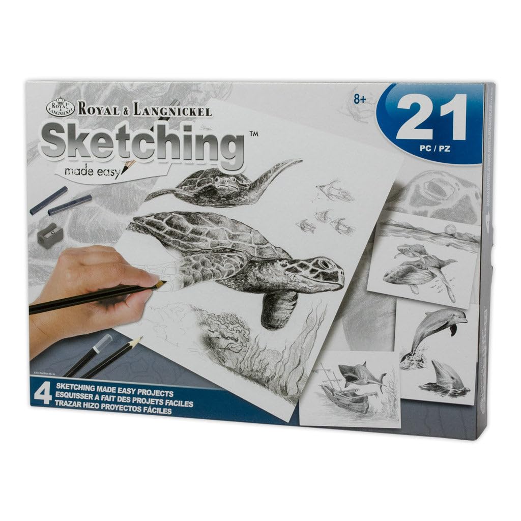 Omnia Royal & Langnickel 3T-4 PC Sketching SEA Life Box