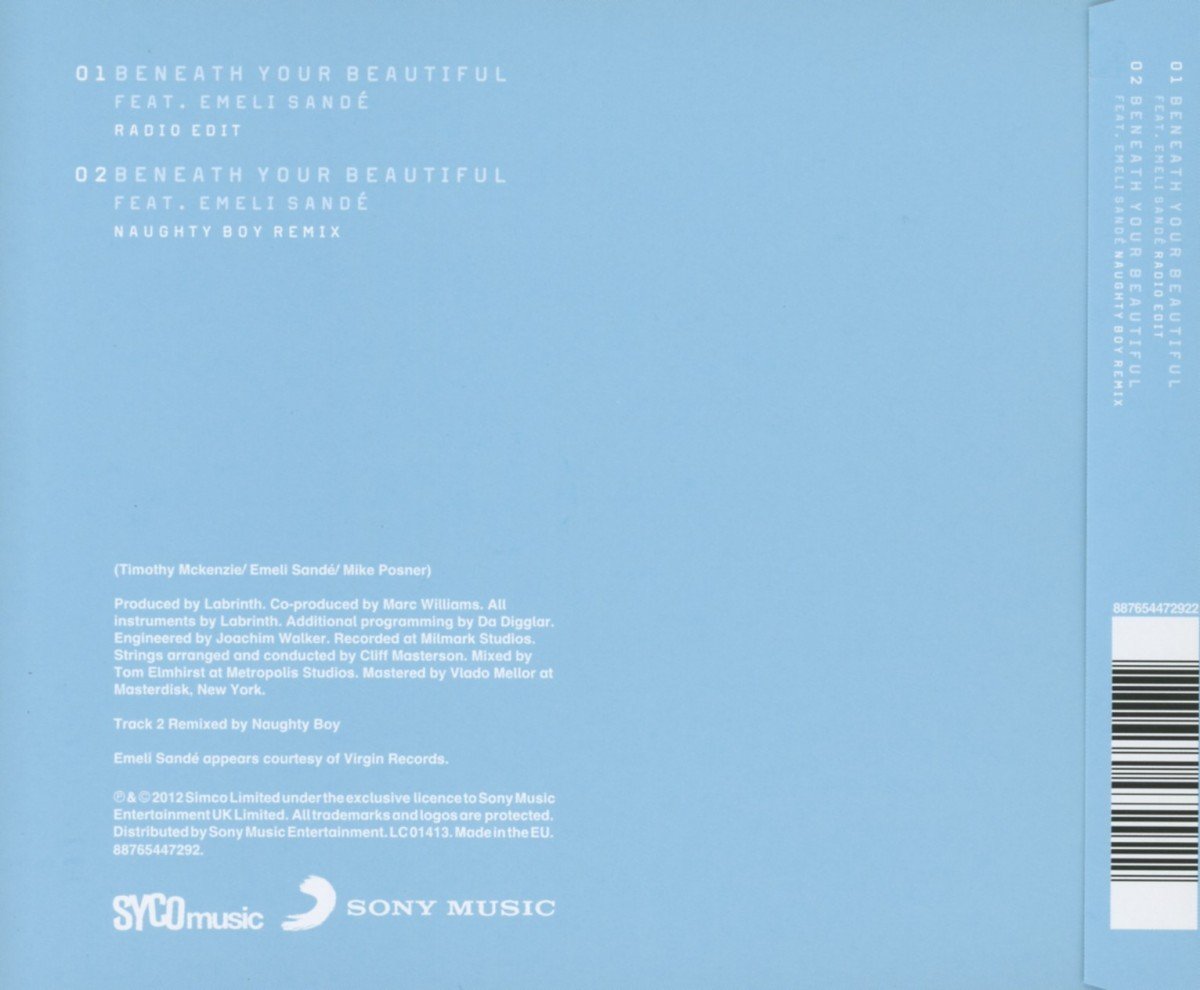 Beneath Your Beautiful Emeli Labrinth Feat Sande Amazon De Musik