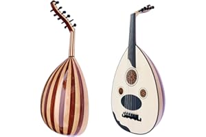 Turkish Oud With Cedar Top Face Ud String Musical Instrument Lute NAO-4 (Maple And Mahogany)