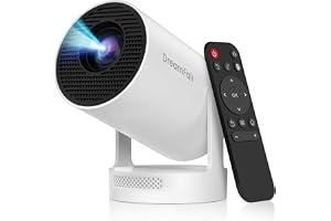 【Electric Focus】Mini Projector, Support 4K 1080P, 210 ANSI Portable Projector with WiFi and Bluetooth, Auto Keystone Correction Video Projector, Compatible with Smartphone,TV Stick,Laptop