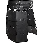 HiiFeuer Medieval Faux Leather Wide Belt Thigh Armor, Retro Double Sides Waist Armor, Mercenary & Knights Skirt for LARP