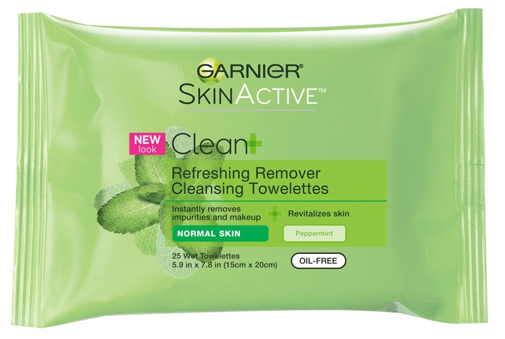 Garnier SkinActive Clean + Refreshing Remover Cleansing Towelettes 25 ea (Pack of 6)
