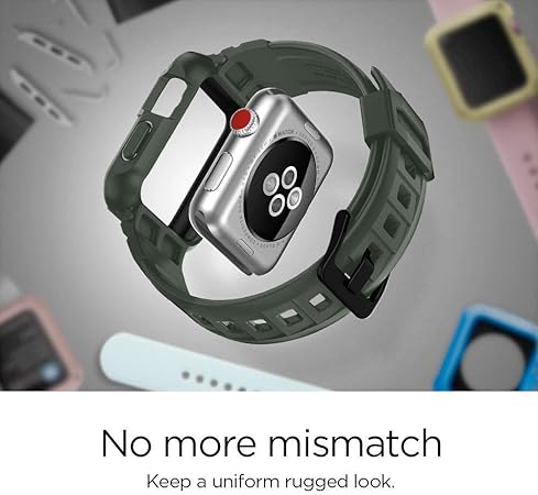 Spigen Rugged Armor Pro Funda Compatible con Apple Watch 42mm ...