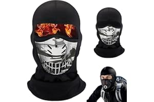 Winter Rider Warm Anti-Haze Balaclava Full Face Mask, Full Thermal 3D Winter Windproof Anti-Fog Breathable Fleece Ski Mask