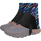 UNIQOCK Low Gaiters,Ankle Gaiters,Snow Boot Guard Gators,Shoe Gaiters,Gators for Hiking Boots,Leg Gaiters,Waterproof Hiking Gaiters for Hunting,Running,Snow,Mountain Climbing