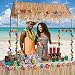 Tabletop Tiki Hut 55 Inches X 22 Inches X 56 Inches