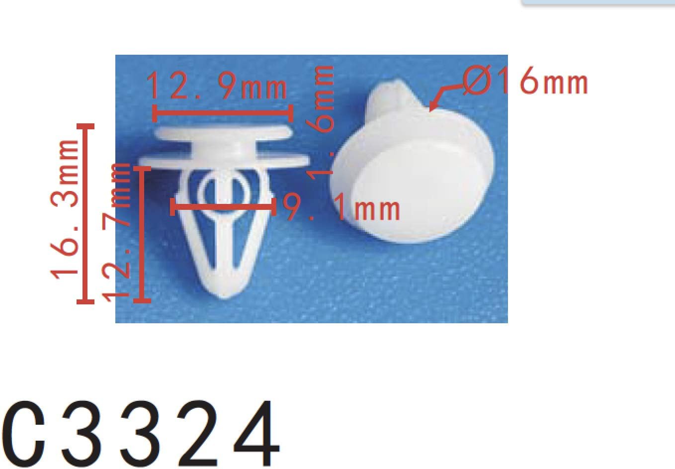 Amazon Com Autobahn Bumper Arch Trim Clip Fits For Suzuki Sx4 Oem 028 Pack Of Automotive