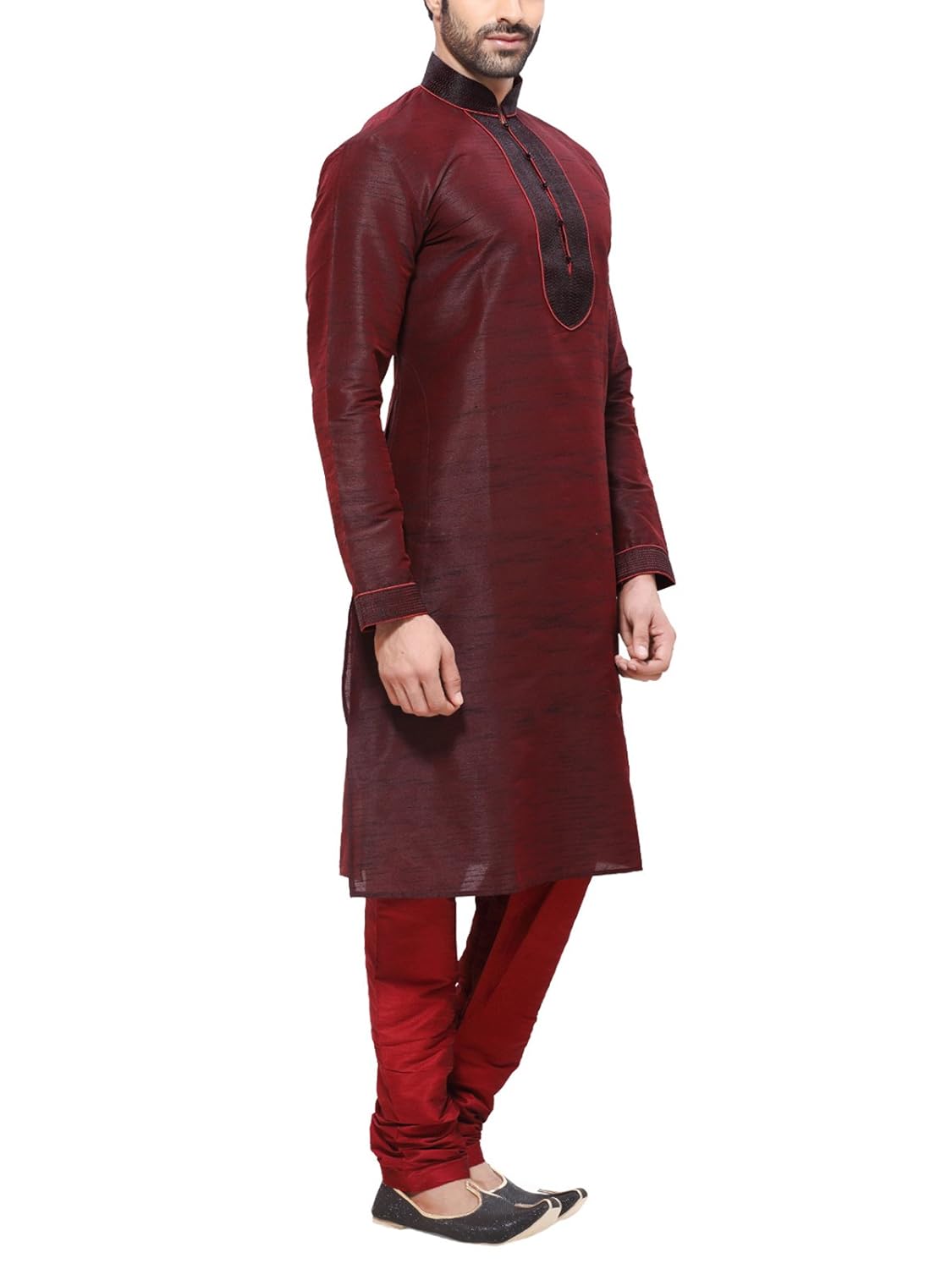 rg designers red kurta pyjama men's