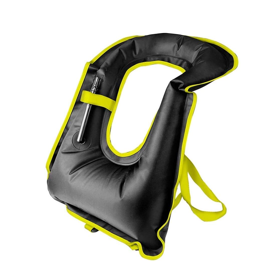 FORWEWAY Snorkel Vest Inflatable Buoyancy Vests for Portable Kayaking Buoyancy Vest for Drift Rescue,Rowing,Sailing,Snorkeling,Swimming,Outdoor Water (Black) — image 1