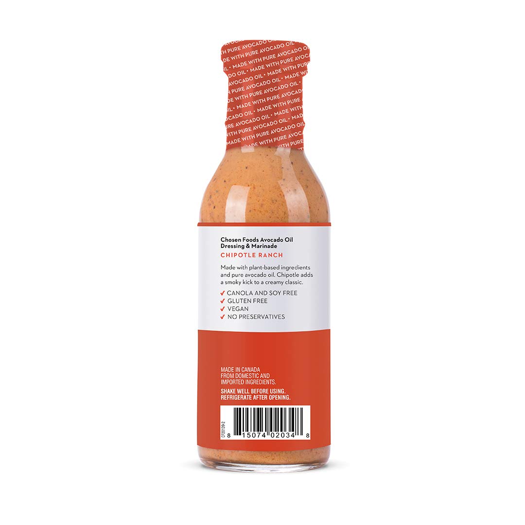Chosen Foods Avocado Oil Based Vegan Chipotle Ranch Dressing Marinade |  Desertcart Brunei
