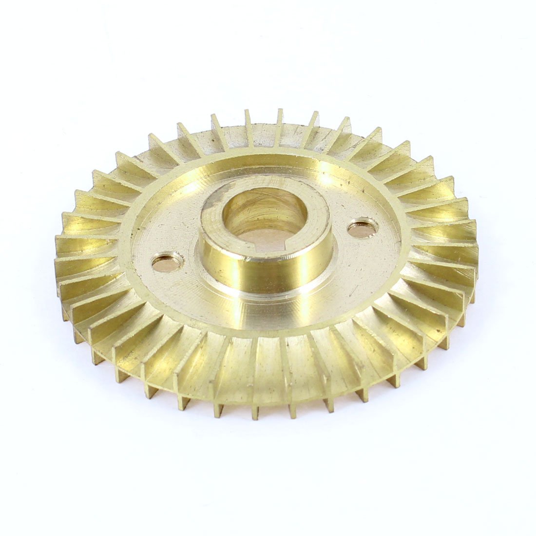 Sourcingmap Water Pump Part Dual Side 60mm Diameter Gold Tone Brass Impeller