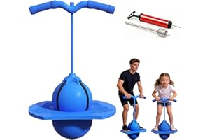 Childrens Balance Jumping Ball with Handle, Balance Jumping Ball for Kids, Moon Bounce Ball up to 600 Lb Fun Challenge Indoor