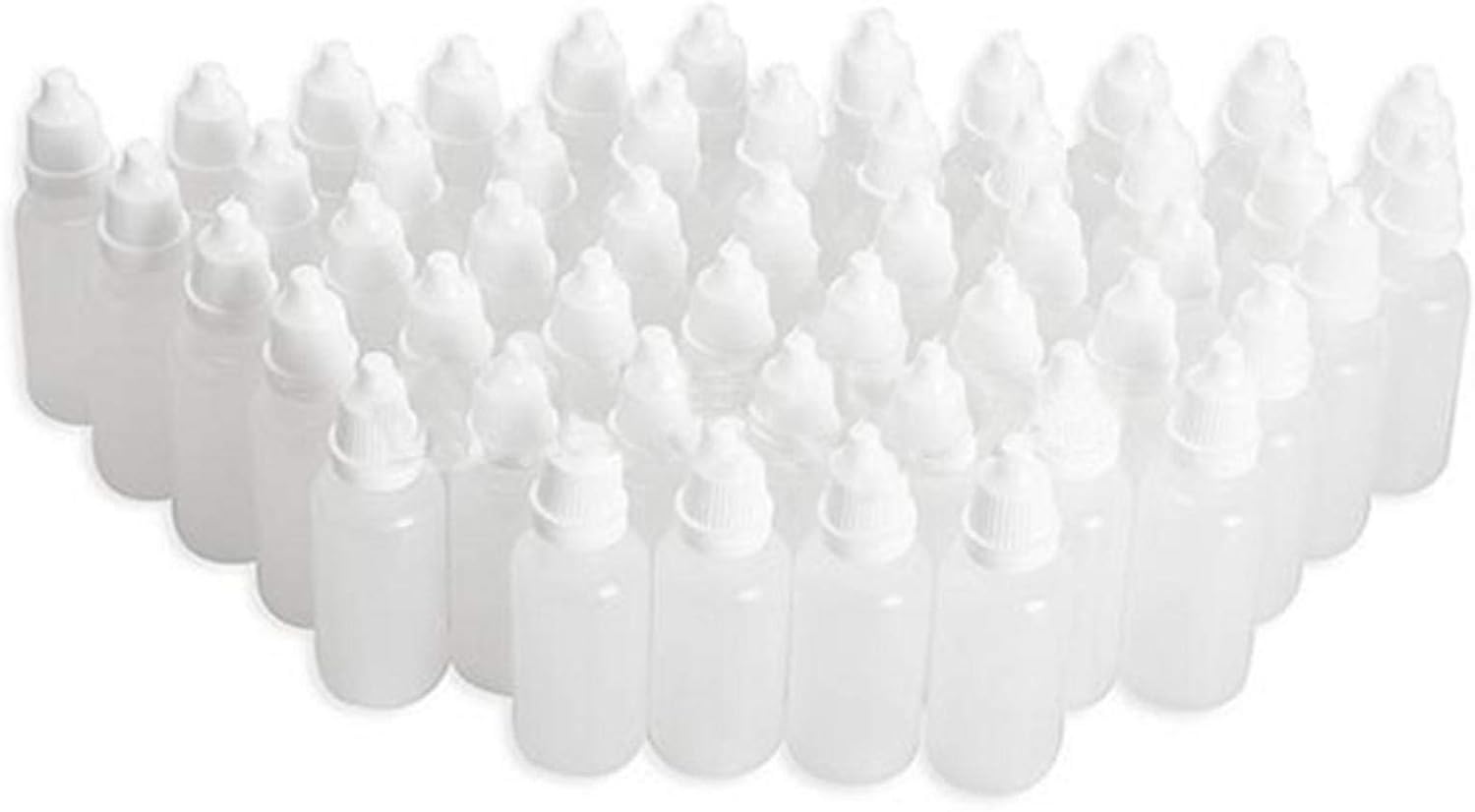 Lusofie 20 Mini Flacons Compte-gouttes 5ml - Bouteilles Plastique Souples Pour Voyages Et Soins