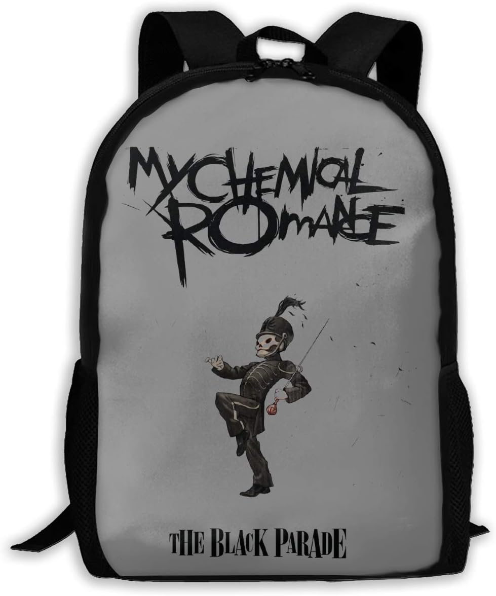 Laoshi Small My Chemical Romance Backpack Big Boys Girls Bookbag Travel Outdoor Daypack