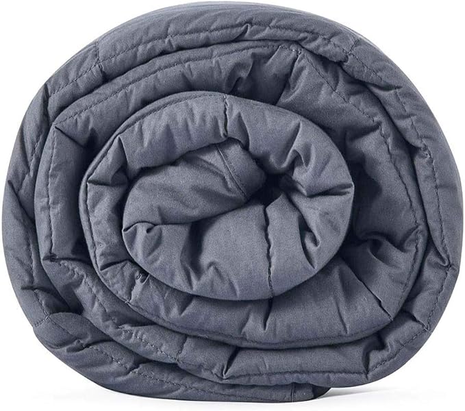 Leefun Cotton Weighted Blanket Queen Bed Heavy Blanket for Better