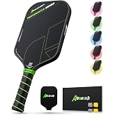 Aokmseid Sport AKS Carbon Fiber PickleballPaddle USAP Approved Paddles Set | Toray T700 Friction Surface, 16mm Powerful Polymer Core, Good Control &amp; Spin Shots