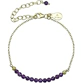 Handmade Crystal Beads Bracelet with Chain (Faceted)