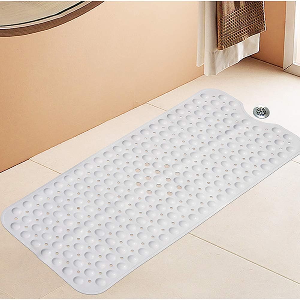 TEERFU Extra Long Non Slip Long Bath Tub Mat Soft Shower Pad, TPR Strong Suction Cup，with Suction Cup