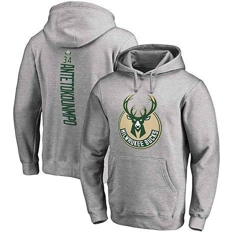 QIXUN Sudadera con Capucha NBA Sudadera con Capucha Milwaukee ...