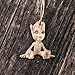 Ornament - Baby Groot - Raw Wood 3x3in
