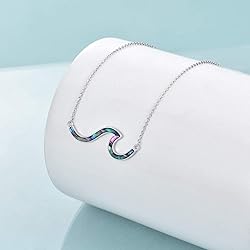 YFN Wave Necklace Sterling Silver Ocean Wave