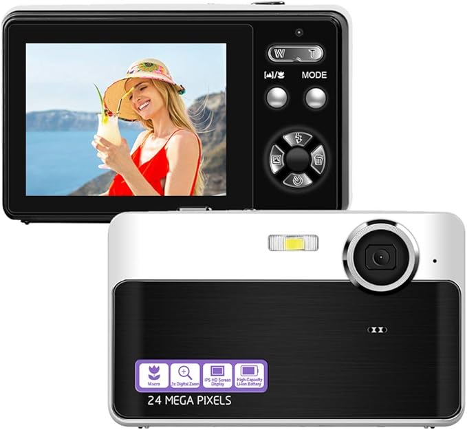 24 Mega Pixels 2.4" LCD Rechargeable HD Digital Camera