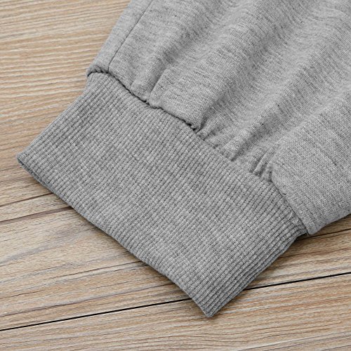 Edenun Men's Sweatpant M-4XL Joggers Active Sports Running Workout Pant with Logo(New York) Loose Trousers Activewear Gray