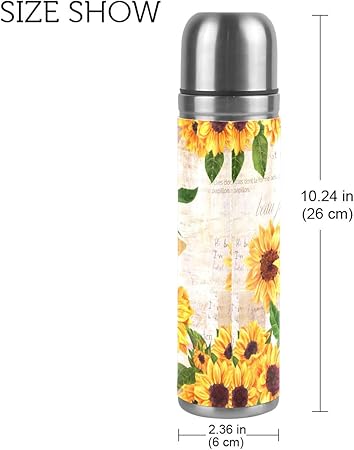 sunflower vacuum flask