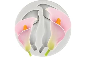 TAOXIBEI Flower Polymer Clay Mold Calla Lily Silicone Molds for DIY Crafts Air Dry Plaster Polymer Clay Epoxy Resin Casting Jewelry Making