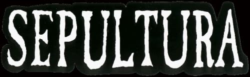Sepultura - Black & White Logo - Large Jumbo Vinyl Sticker / Decal