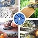 Six Teeth Power Wood Carving Disc Tool Milling Cutter, Woodworking Turbo Tea Tray Digging Wood Carving Disc Tool Milling Cutter for 16mm Aperture Angle Grinder Blue
