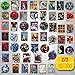 Superhero Sticker Pack (100 pcs) Vinyl Stickers for Skateboard,Bike,Luggage,PS4,Xbos one,iPhone,Laptop,Water Bottles-Party Favors for Teens,Adults,Boys and Girls-Graffiti Decal-Waterproof