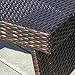 Christopher Knight Home Salem Outdoor Wicker Adjustable Folding Table, Multibrown