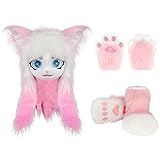 COSYEARS Cat Paw Mittens Gloves Furry Shoes Fursuit