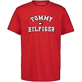 Tommy Hilfiger Boys' Short Sleeve Graphic Crew Neck T-Shirt, Soft, Comfortable, Relaxed Fit