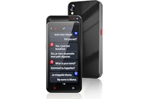 BERLANCHE Language Translator Device 138 Languages Two-Way Instant Translator Device, 4"1 HD Screen Accuracy Online Real-time Voice Translation Support Offline&Text&Record&Photo Translation for Business Travel